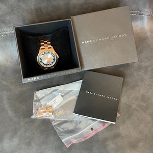 Rare Marc by Marc Jacobs Rose Gold & Blue Watch